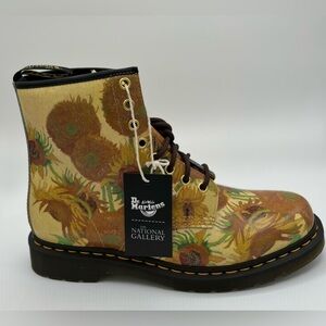 Dr. Martens National Gallery 1460 Sunflowers Leather Boots
